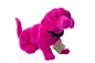 Preview: Wackeldackel beflockt klein pink 19 cm - mit Echtheits-Zertifikat