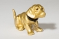 Preview: Dackel lackiert klein gold 19cm