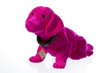 Wackeldackel pink 29 cm - mit Echtheits-Zertifikat