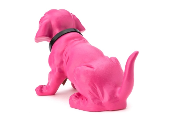 Wackeldackel lackiert klein pink 19 cm